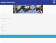 Tablet Screenshot of magnoliapublicschools.org